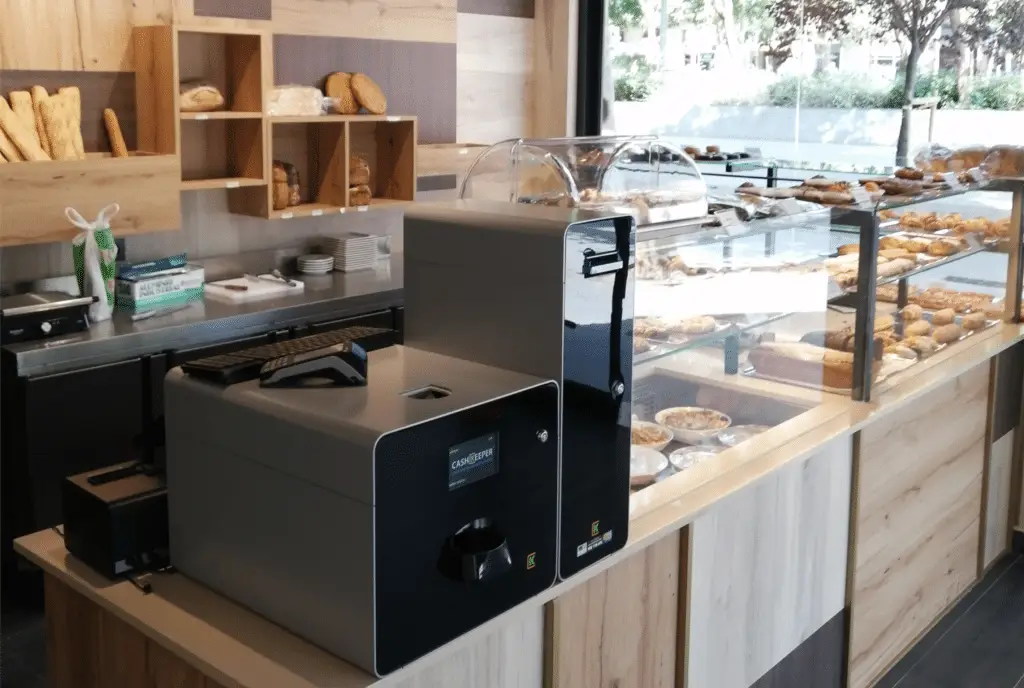 2 máquinas de cobro automático para panaderías