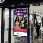 pantalla para tienda