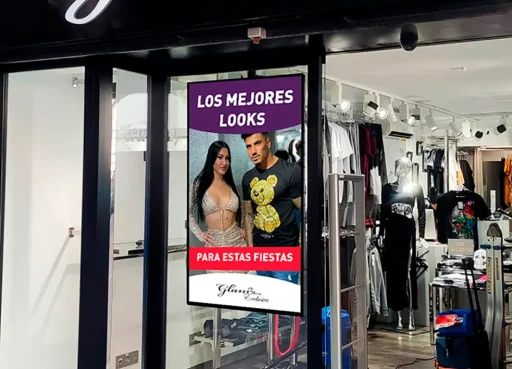 pantalla para tienda