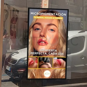 pantalla escaparate estetica en valencia