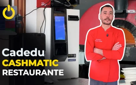Cadedu y el cashmatic en su pizzeria