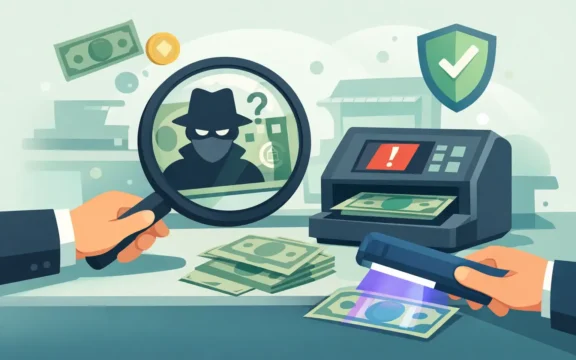 Cómo detectar billetes falsos en tu comercio